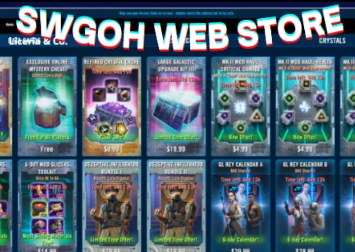 What is the SWGOH Web Store and why is it famous?